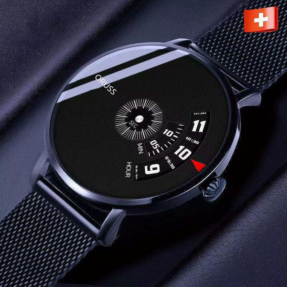 Wholesale Men's Leisure Style Steel Automatic Movement Waterproof Round Watch
