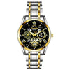 Wholesale Men's Leisure Waterproof Luminous Hollow Quartz Watch With Alloy Strap And Case Mineral Reinforced Glass Mirror And Stainless Steel Buckle
