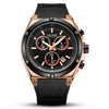 Wholesale Men's Multifunctional Sports Chronograph Silicone Quartz Watch With Alloy Case And Mineral Strengthened Glass Mirror Round Dial