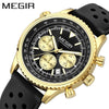 Wholesale Men's Multifunctional Ultrathin Business Style Silicone Band Alloy Case Round Waterproof Luminous Calendar Watch