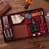 Wholesale Men's 6 Piece Set With Pu Material Modern And Simple Quartz Watch Gift Suit Wallet Belt Perfume
