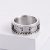 Wholesale Men's Pure Handmade Geometric Rotatable Gear Ring Made Of Titanium Steel