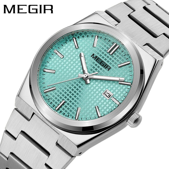 Wholesale Men's Quartz Fashion Casual Waterproof Watch With Stainless Steel Case And Alloy Band Round Dial