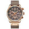 Wholesale Men's Quartz Watch Multifunctional Waterproof Leather Strap Glass Mirror Alloy Case Stainless Steel Clasp Round Dial Leisure Style