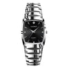 Wholesale Men's Quartz Watch Retro Fashionable With Alloy Case Strap Rose Gold Buckle Mineral Reinforced Glass Mirror Square Dial