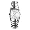 Wholesale Men's Quartz Watch Retro Fashionable With Alloy Case Strap Rose Gold Buckle Mineral Reinforced Glass Mirror Square Dial