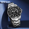 Wholesale Men's Quartz Watch Steel Belt Round Dial Zinc Alloy Case Leisure Style