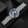 Wholesale Men's Quartz Watch With Fashion Style Waterproof Luminous Alloy Case Stainless Steel Strap And Buckle Round Dial Mineral Strengthened Glass Mirror