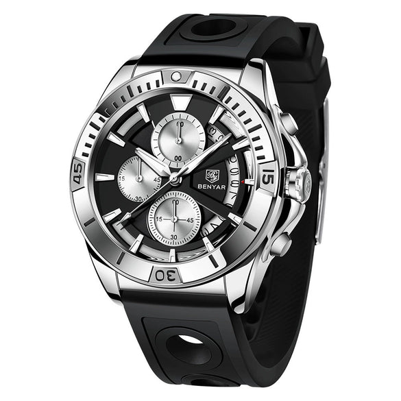 Wholesale Men's Quartz Watch With Fashion Style Waterproof Luminous Alloy Case Stainless Steel Strap And Buckle Round Dial Mineral Strengthened Glass Mirror