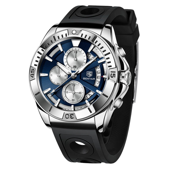 Wholesale Men's Quartz Watch With Fashion Style Waterproof Luminous Alloy Case Stainless Steel Strap And Buckle Round Dial Mineral Strengthened Glass Mirror