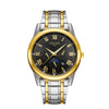 Wholesale Men's Quartz Watches Alloy Case Mineral Reinforced Glass Mirror Round Dial Business Style