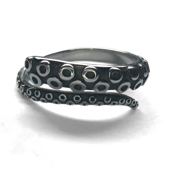 Wholesale Men's Retro Opening Irregular Geometric Stripe Wings Ring In Agate Punk Style