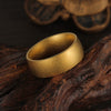 Wholesale Men's Retro Ring Titanium Steel Geometric Distressed Electroplated