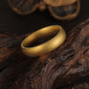 Wholesale Men's Retro Ring Titanium Steel Geometric Distressed Electroplated