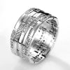Wholesale Men's Ring Copper Geometric Micro Inlaid Zircon Light Luxury Style