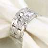 Wholesale Men's Ring Copper Geometric Micro Inlaid Zircon Light Luxury Style