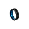 Wholesale Men's Rotating Decompression Titanium Stainless Steel Ushaped Ring Jewelry With Vacuum Plating