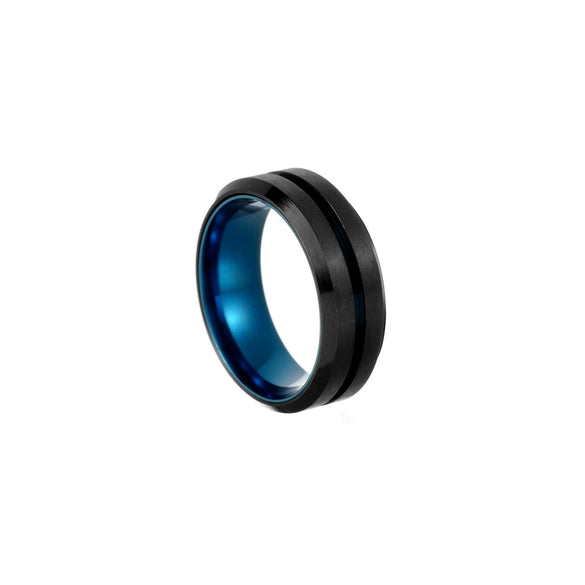 Wholesale Men's Rotating Decompression Titanium Stainless Steel Ushaped Ring Jewelry With Vacuum Plating