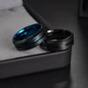 Wholesale Men's Rotating Decompression Titanium Stainless Steel Ushaped Ring Jewelry With Vacuum Plating