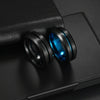 Wholesale Men's Rotating Decompression Titanium Stainless Steel Ushaped Ring Jewelry With Vacuum Plating
