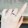Wholesale Men's S925 Sterling Silver Geometric Ring With Electroplating