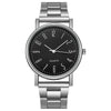 Wholesale Men's Simple Casual Quartz Watch With Stainless Steel Band And Round Dial Made Of Plastic Case And Alloy Buckle