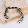 Wholesale Men's Simple Geometric Pattern Electroplated Stainless Steel Bracelet