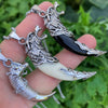 Wholesale Men's Spike Pendant Necklace With Silicone Material Ins Niche Design Handmade Animal And Zodiac Signs Pattern Ball Bead Chain