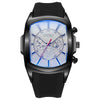 Wholesale Men's Sport Style Barrelshaped Alloy Case Rubber Strap Quartz Watch