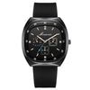 Wholesale Men's Sports Watch Wine Barrel Shape Silicone Strap Plastic Case Stainless Steel Buckle