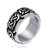 Wholesale Men's Stainless Steel And Titanium Steel Fashion Ring With Geometric Design And Polishing