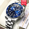 Wholesale Men's Stainless Steel Automatic Non Mechanical Fashion Business Luminous Waterproof Hollow Round Dial Watch