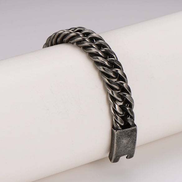 Wholesale Men's Stainless Steel Electroplated Rhombus Simple Geometric Jewelry