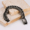 Wholesale Men's Stainless Steel Electroplated Rhombus Simple Geometric Jewelry