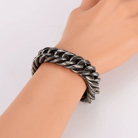 Wholesale Men's Stainless Steel Electroplated Rhombus Simple Geometric Jewelry
