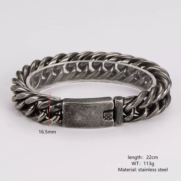 Wholesale Men's Stainless Steel Electroplated Rhombus Simple Geometric Jewelry