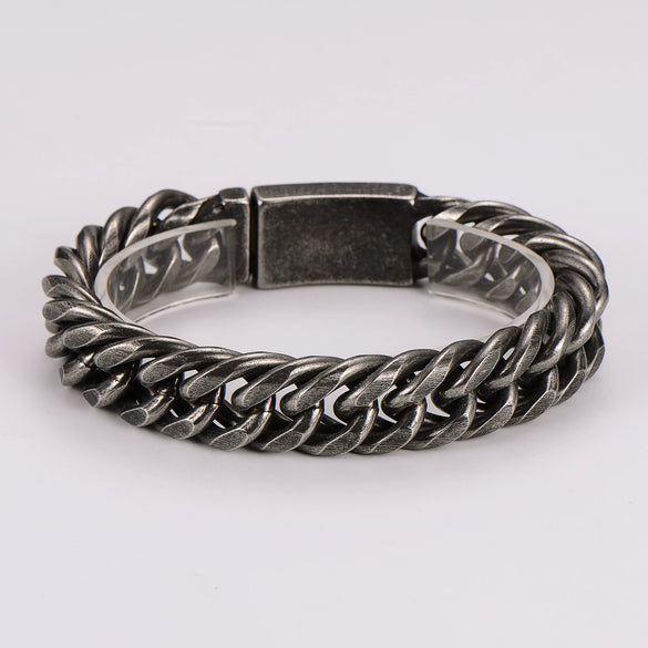 Wholesale Men's Stainless Steel Electroplated Rhombus Simple Geometric Jewelry