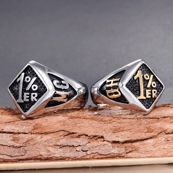 Wholesale Men's Stainless Steel Geometric Ring And Bracelet With Polishing