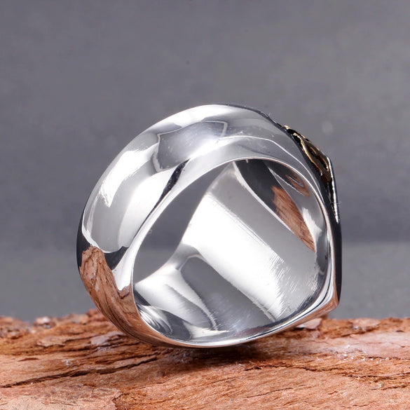 Wholesale Men's Stainless Steel Geometric Ring And Bracelet With Polishing