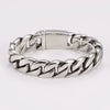 Wholesale Men's Stainless Steel Geometric Simple Polish Cuban Chain Jewelry