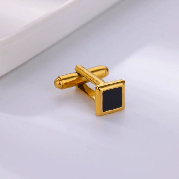 Wholesale Men's Stainless Steel Geometric Vintage Cufflinks With Electroplating