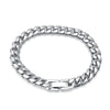 Wholesale Men's Titanium Steel And Stainless Steel Cuban Necklace With Round Mill Chain And Geometric Pattern Encryption Jewelry