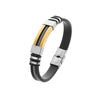 Wholesale Men's Titanium Steel Geometric Bracelet With Electroplating