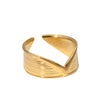 Wholesale Men's Titanium Steel Open Ring With Geometric Style Simple And Non Fading