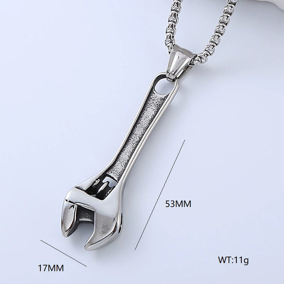 Wholesale Men's Titanium Steel Punk Style Geometric Jewelry With Polishing Treatment