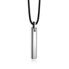 Wholesale Men's Tungsten Steel Glossy Pendant Necklace With Letters Numbers Text Pattern