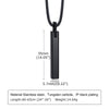 Wholesale Men's Tungsten Steel Glossy Pendant Necklace With Letters Numbers Text Pattern