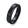 Wholesale Men's Tungsten Steel Ring Black Geometric Style Polished