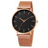 Wholesale Men's Watch Alloy Case Stainless Steel Strap Round Dial Quartz Watch Simple Fashion