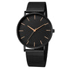 Wholesale Men's Watch Alloy Case Stainless Steel Strap Round Dial Quartz Watch Simple Fashion